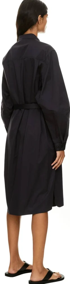 Liquette Kleid aus Satin Marineblau