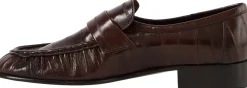 Loafer aus Leder Dunkelbraun