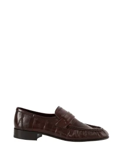 Loafer aus Leder Dunkelbraun
