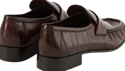 Loafer aus Leder Dunkelbraun