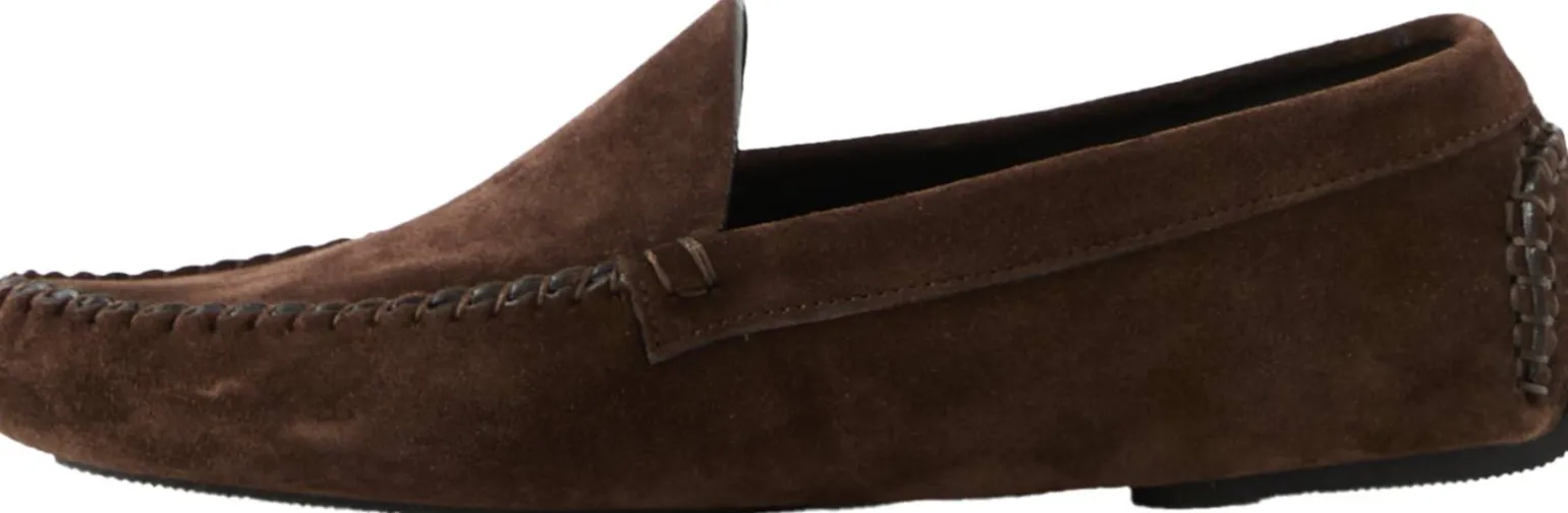 Loafer 'Lucca' aus Veloursleder Dunkelbraun