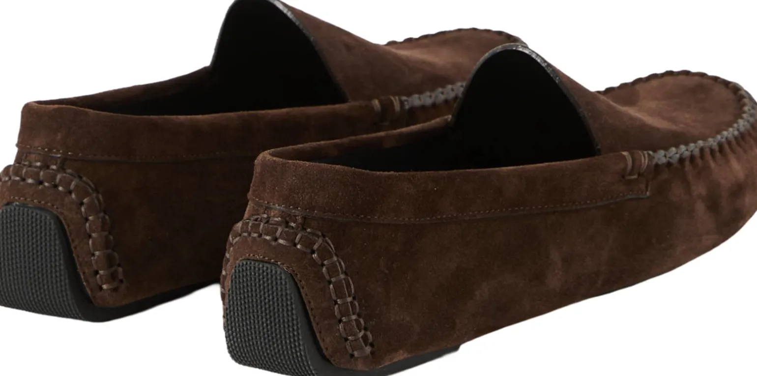Loafer 'Lucca' aus Veloursleder Dunkelbraun