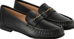 Loafer mit Ketten-Detail Schwarz