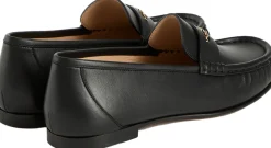 Loafer mit Ketten-Detail Schwarz