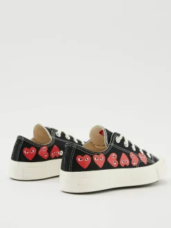 Low Top Chucks 'Play Converse Heart' Schwarz