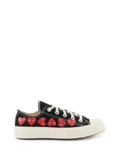 Low Top Chucks 'Play Converse Heart' Schwarz