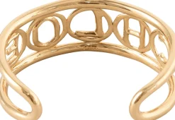 Manschettenarmband mit Schriftzug Vintage Gold