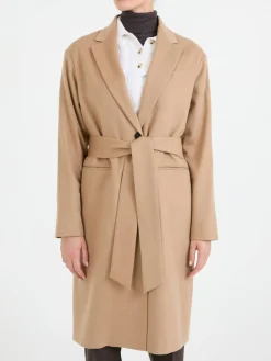Mantel aus Kamelhaar Beige