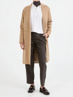 Mantel aus Kamelhaar Beige