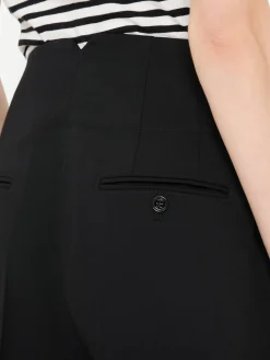 Matrosenhose aus Wolle Schwarz