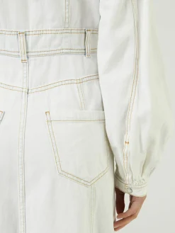 Maxikleid aus Denim Eisblau