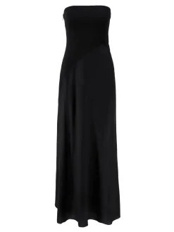 Maxikleid aus Wolle 'Penna' Schwarz
