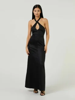 Maxikleid 'Bel Air' Schwarz