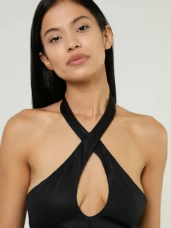 Maxikleid 'Bel Air' Schwarz