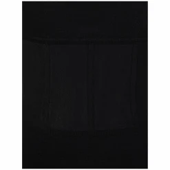 Maxikleid mit Korsett-Detail Schwarz