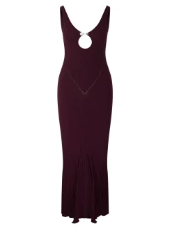 Maxikleid 'Portia' Bordeaux