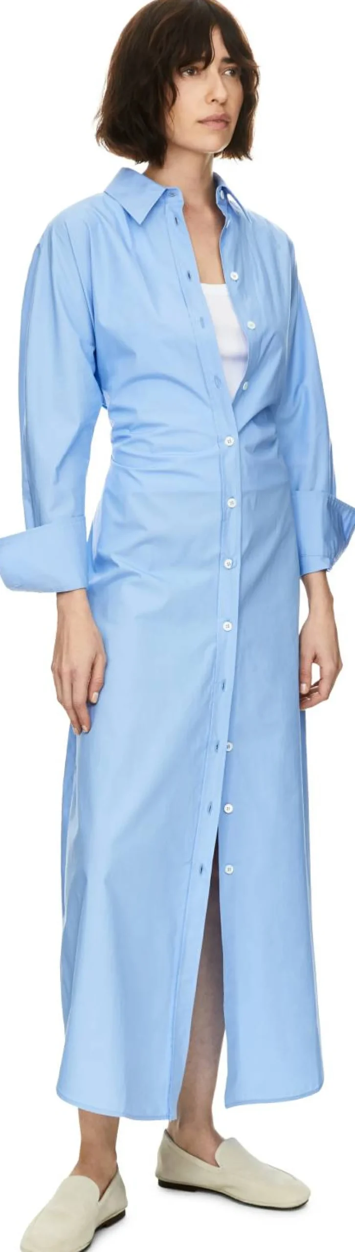 Maxikleid 'The Long Shirt' Hellblau