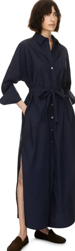 Maxikleid 'The Long Shirt' Marineblau
