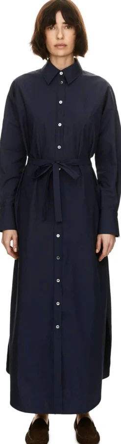 Maxikleid 'The Long Shirt' Marineblau