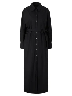 Maxikleid 'The Long Shirt' Schwarz