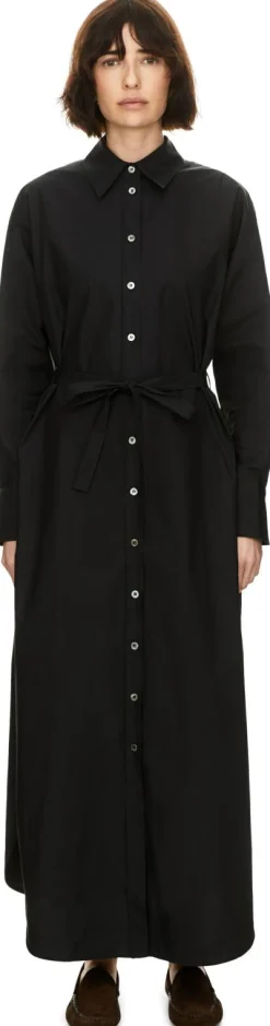 Maxikleid 'The Long Shirt' Schwarz