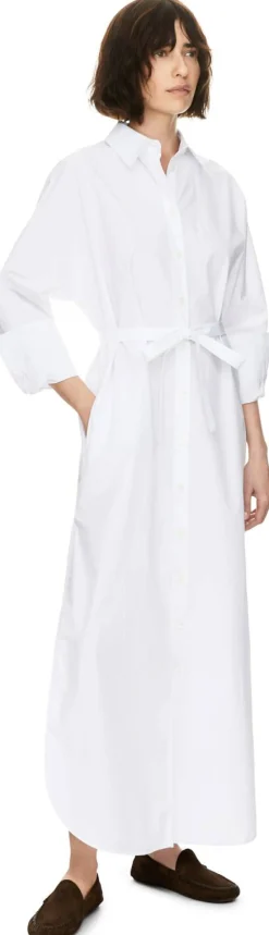 Maxikleid 'The Long Shirt' Weiß