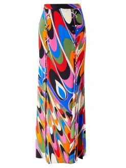 Maxirock mit Onde-Print Multi