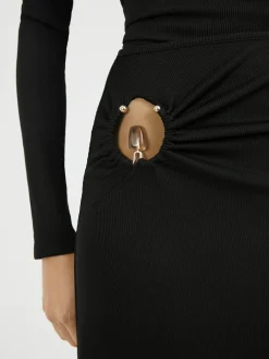 Maxirock mit Stein-Details 'Callisto Orbit' Schwarz