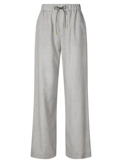 Melierte Cashmere-Hose Grau