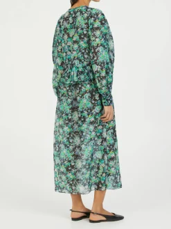 Midikleid 'Blondie' Grün/Blau