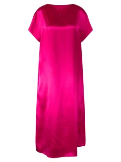 Midikleid 'Diria' aus Seidensatin Pink