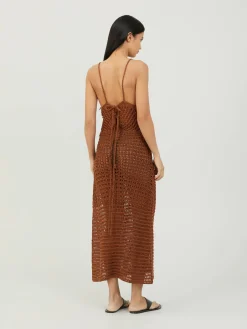 Midikleid 'Mother Nature' Mittelbraun