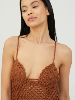 Midikleid 'Mother Nature' Mittelbraun