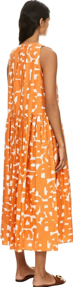 Midikleid Orange
