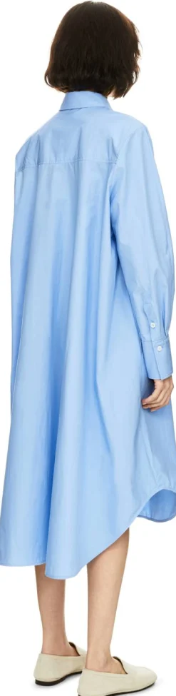 Midikleid 'The Poplin' Hellblau