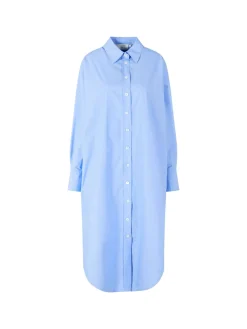 Midikleid 'The Poplin' Hellblau