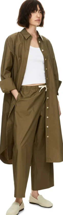 Midikleid 'The Poplin' Khaki