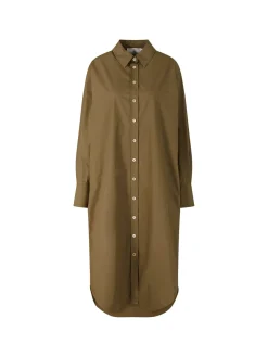 Midikleid 'The Poplin' Khaki