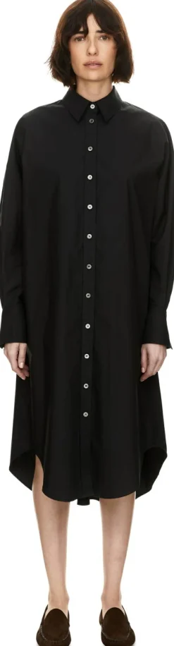 Midikleid 'The Poplin' Schwarz