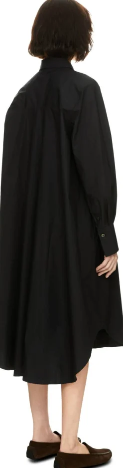Midikleid 'The Poplin' Schwarz