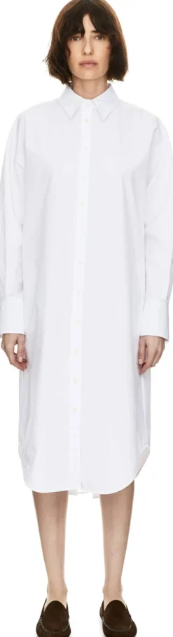 Midikleid 'The Poplin' Weiß