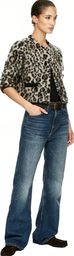 Mid-Rise Jeans 'Mitchell' Blau