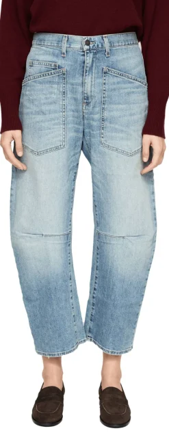 Mid-Rise Jeans 'Shon' Hellblau