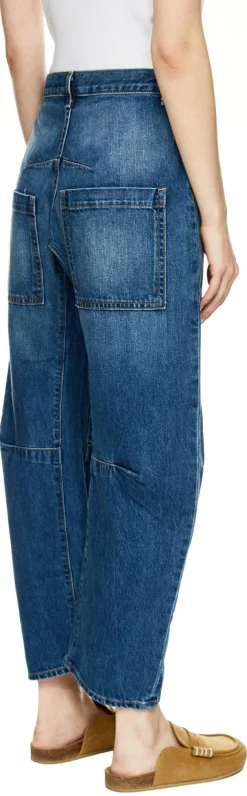 Mid-Rise Jeans 'Shon' Mittelblau
