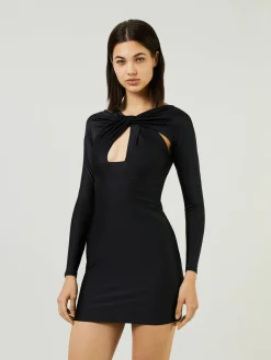 Minikleid mit Cut-Outs Schwarz