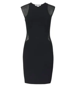 Minikleid mit Netzeinsatz 'Miracle' Schwarz