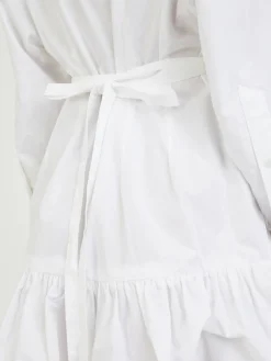 Minikleid mit Rüschen Weiß