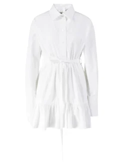 Minikleid mit Rüschen Weiß