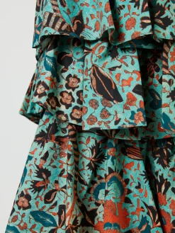 Minikleid 'Naomi' Grün/Multi