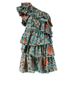 Minikleid 'Naomi' Grün/Multi